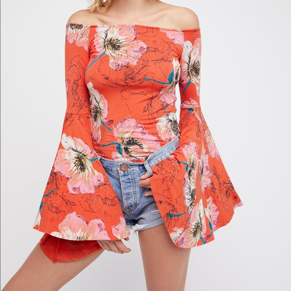 NWOT Free People Birds of Paradise Top
